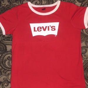 LEVI’S red&white T-shirt (lg)NEW
